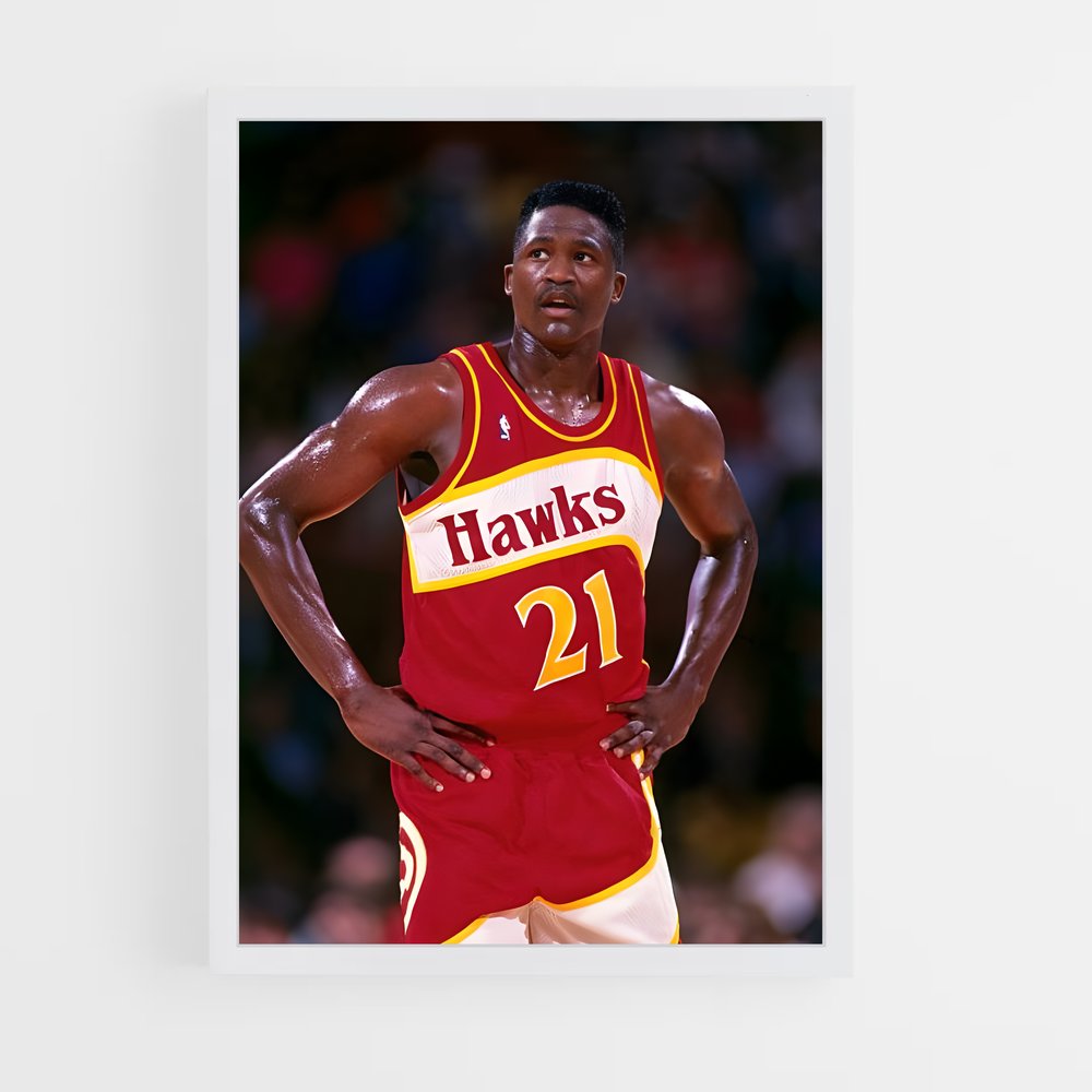 Poster Dominique wilkins – affiche Basketball (vue 3)
